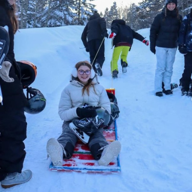 sledding